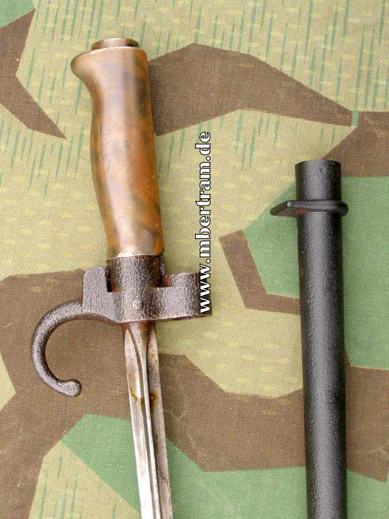 Lebel Bajonett M 1886 mit 4-kant-Klinge, Messinggriff