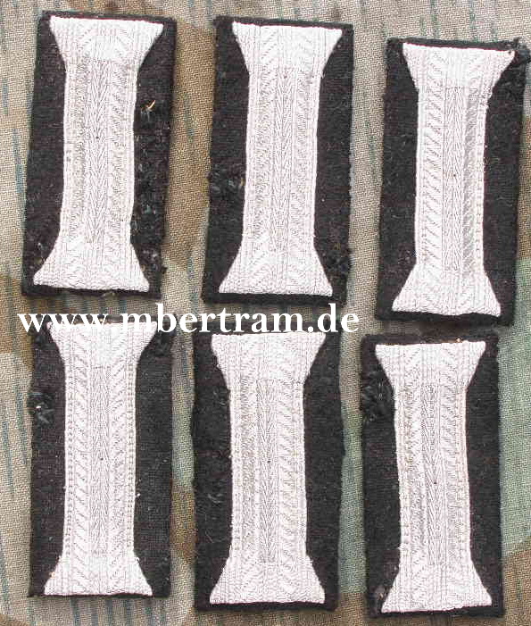 6 Ärmelpatten für Waffenrock Pioniere