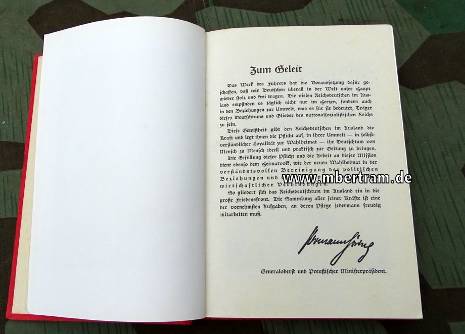 16228-5 Verband Deutscher Vereine im Ausland: Wir Deutsche in der Welt.1937
