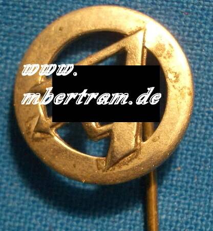 (Katalog 4119a) SA Mitgliedsabzeichen, Buntmetall, versilbert