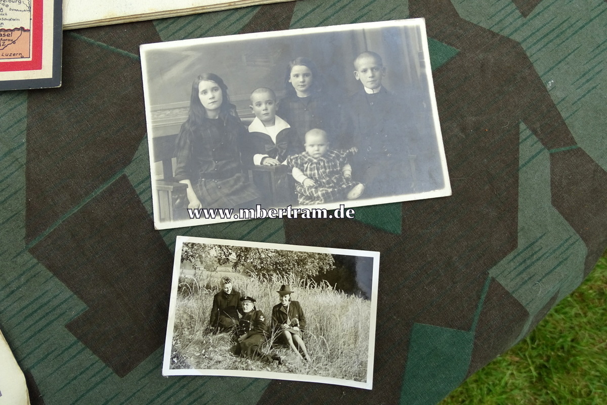 14114-7 Kartentsche, ähnlich Wehrmacht, schwarzes Glattleder. WaA