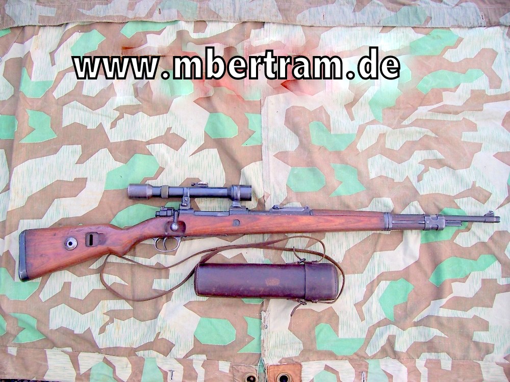Waffen SS Scharfschützen K 98 mit Ajack Glas. Sehr Selten
