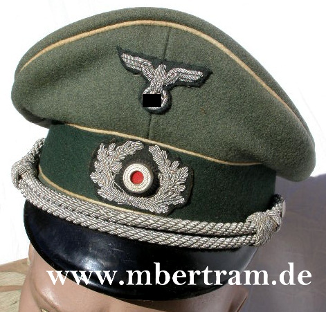 Wehrmacht Schirmmütze für Offiziere Infanterie um 1941
