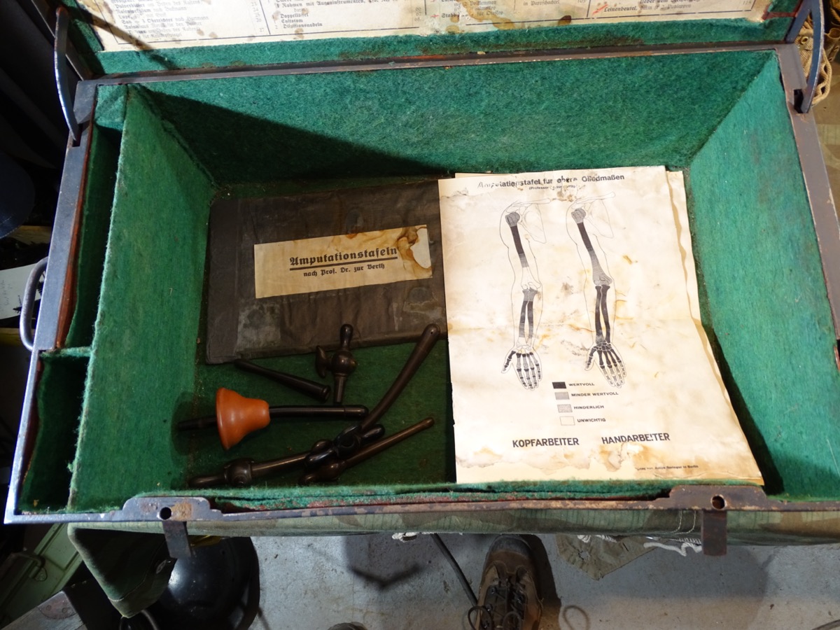 14309-15vx3RL5WW6HSv Sanitäts / Arzt OP Besteck- Kiste : " Sammelbesteck 1939"