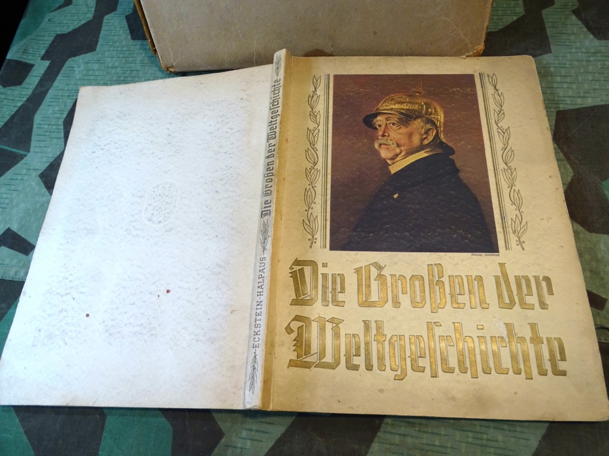 Zigarettenbilder Album "Die Großen der Weltgeschichte" mit Schuber