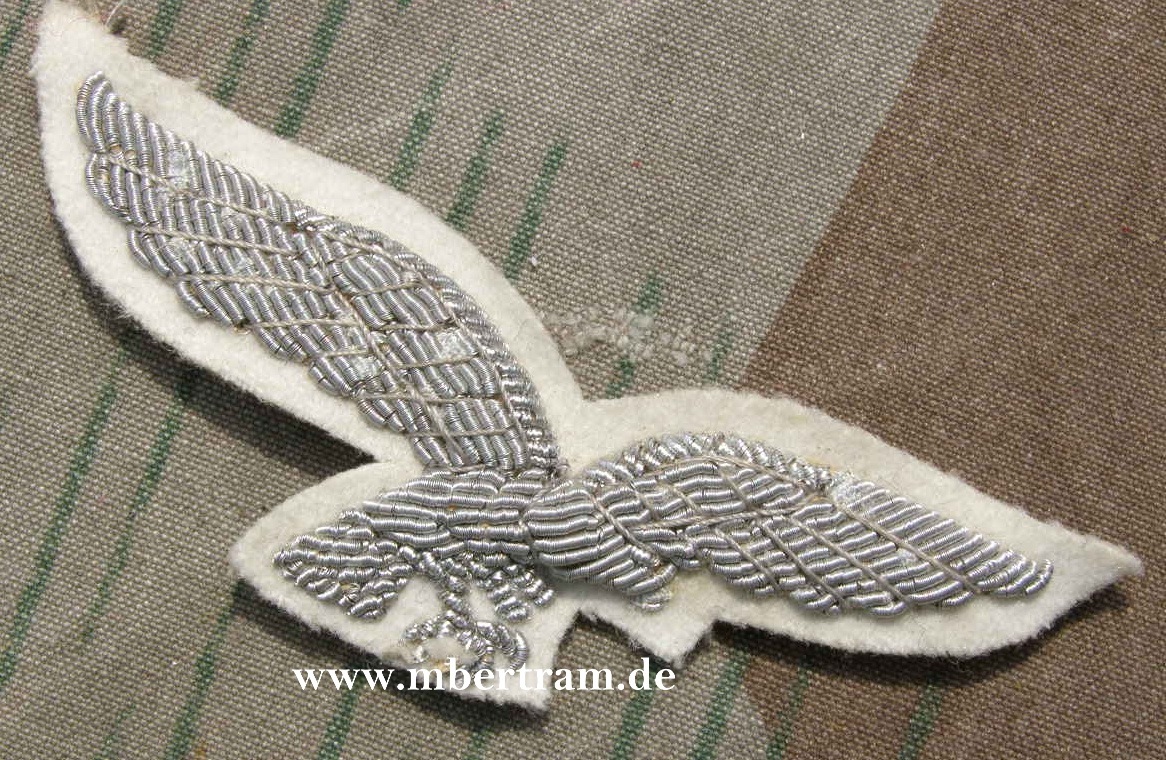 Luftwaffe: Schirmmützenadler Offz. , weiß, o.HK