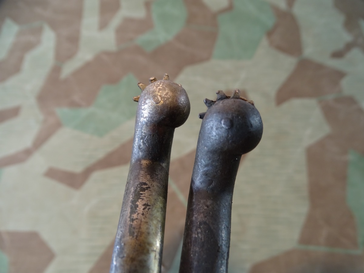 Paar Wehrmacht Offizierssporen mit Schnalle