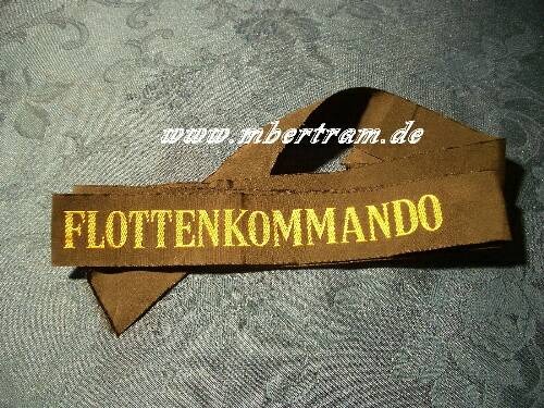 Bundesmarine Mützenband, "Flottenkomando" .