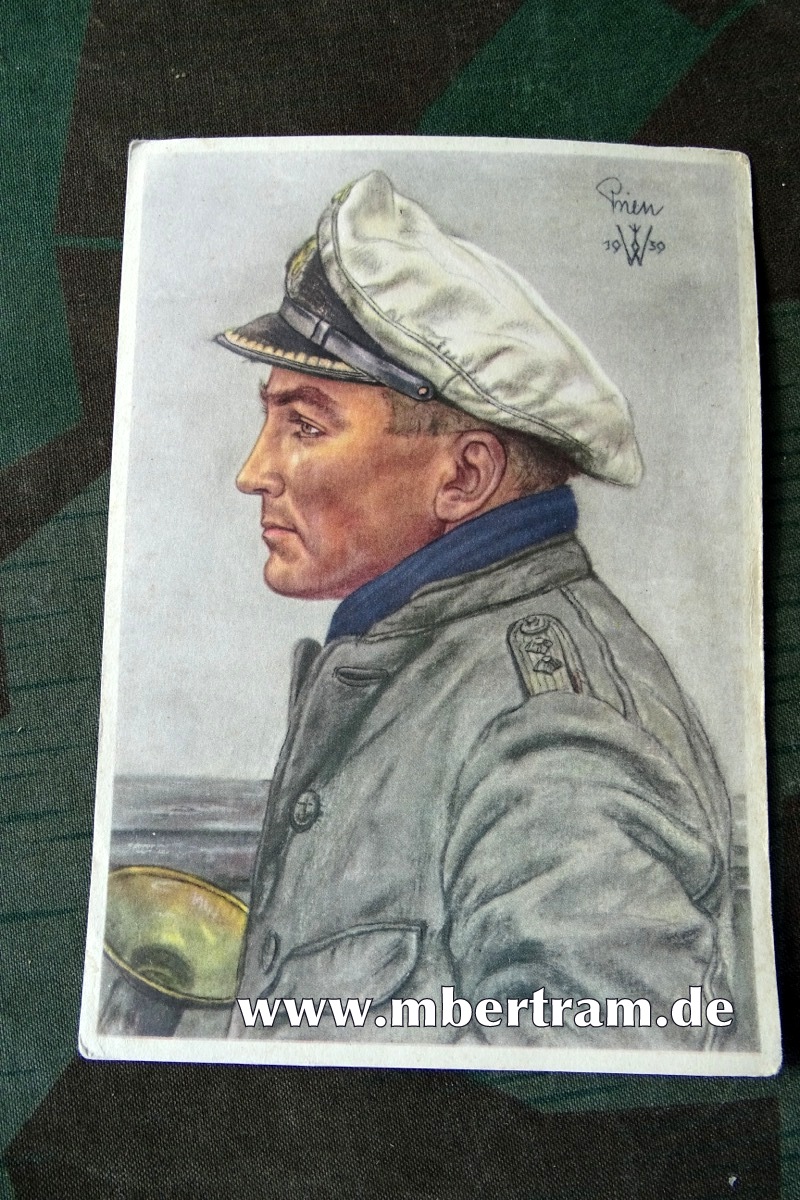 Willrich farbiges Ritterkreuzträger Bild: Kapitänleutnant Prien