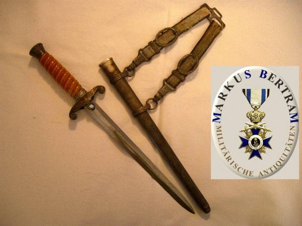HEERES OFFIZIERSDOLCH EICKHORN MIT GEHÄNGE