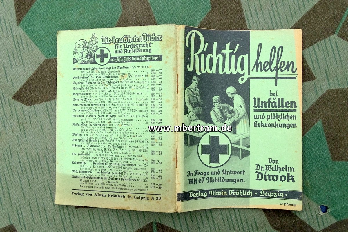 Richtig helfen bei Unfällen und plötzlichen Erkrankungen, 1939