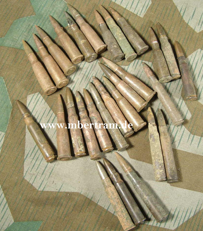 28x Alliierte 2. WK Infanterie Deko Standartmunition, Z 3-4