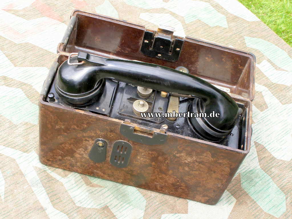 Frühes Waffen SS/ Wehrmacht: Feldtelefon, Baujahr 1936