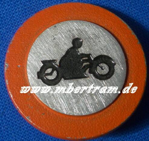 WHW Abzeichen, Verkehrsverbot für Krafträder, Feb. 1941