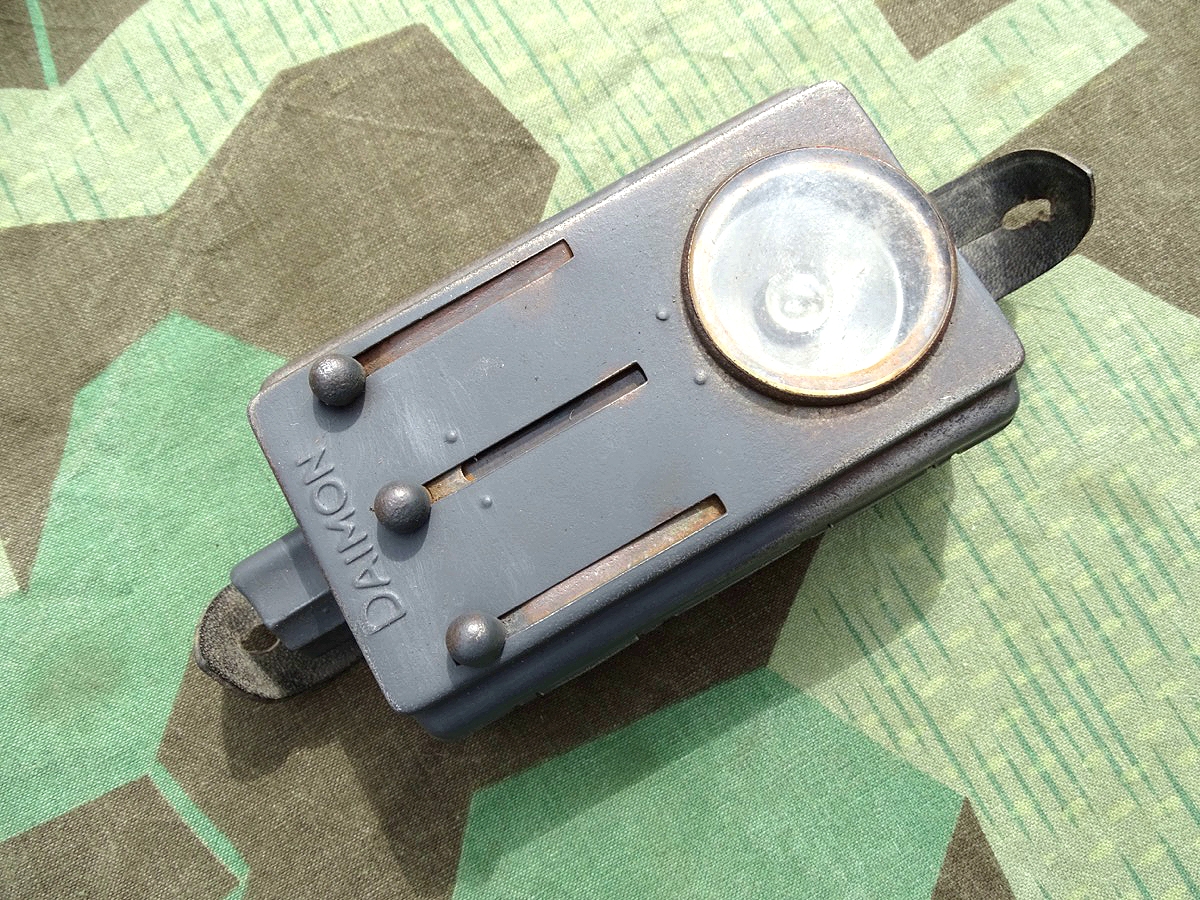 Dienst Taschenlampe Luftwaffe Daimon, blaugrau mit 3 Farbschiebern