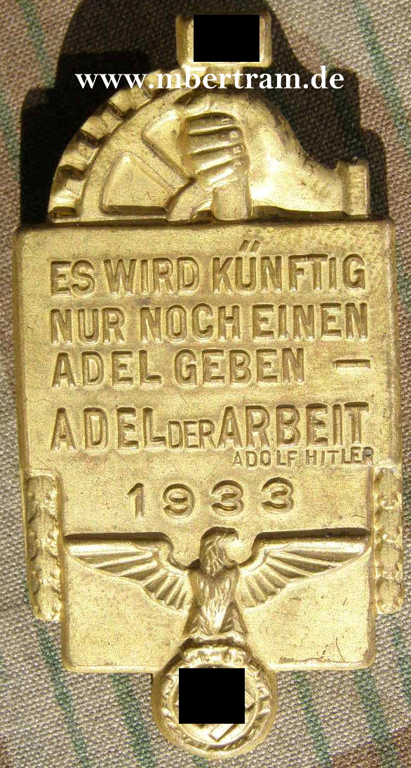 NSBO : Es wird künftig nur noch einen Adel geben... 1933