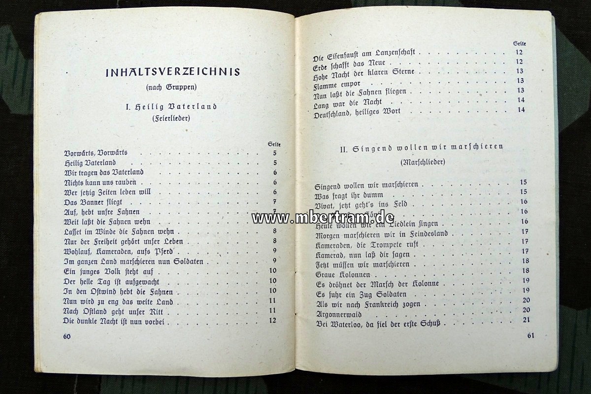 15871-8 Unser Kriegs-Liederbuch, Truppenbetreuung der SS-Panzerdivision "Hitlerjugend"
