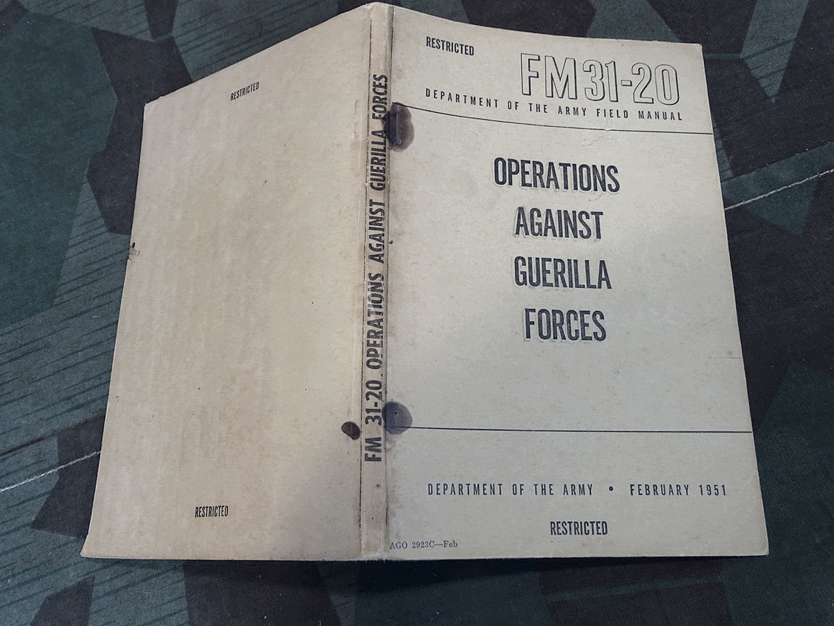 Department of the Army Field Manual FM 31-20, Operations against Guerilla Forces,  1951