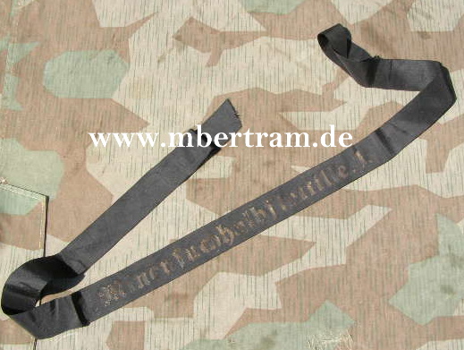 Mützenband Kriegsmarine "1.Minensuchhalbflottille 1. "