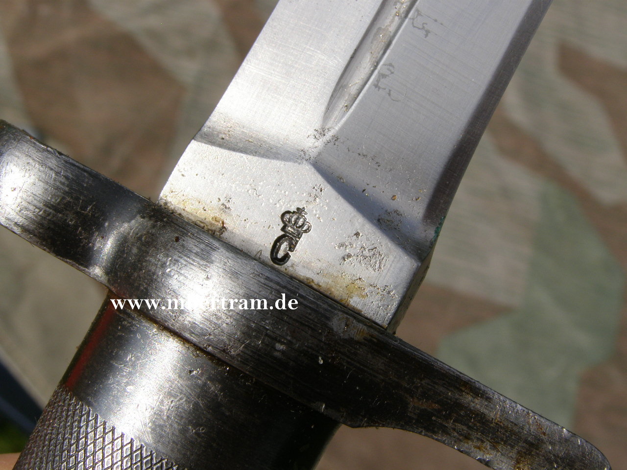Schwedisches Messer Bajonett Modell 1896 mit Scheide