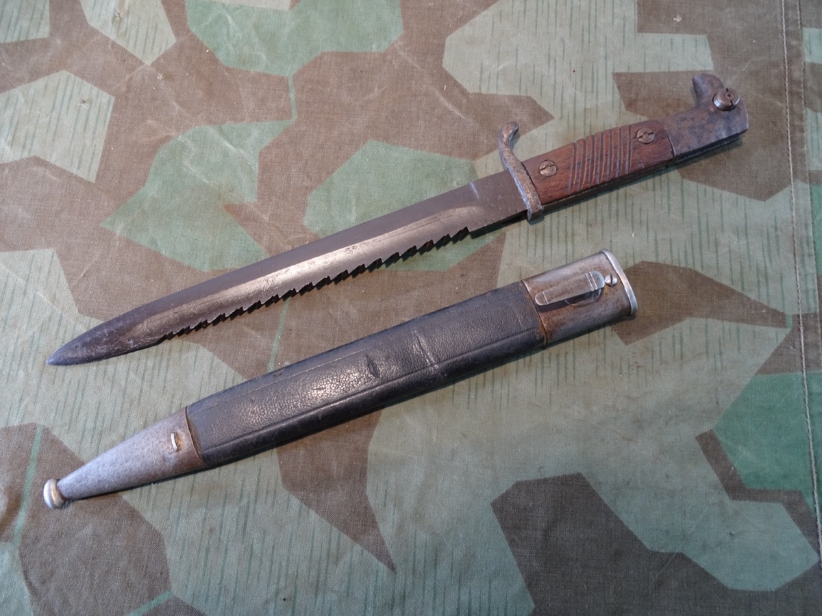 Extra Seitengewehr M 1898 für Offiziere 1. Weltkrieg mit Sägerücken, C.E Eickhorn