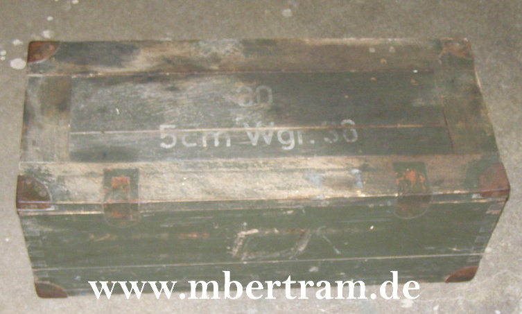 WH Transportkiste, 30 x 5 cm Werfergranaten 36, von 1940