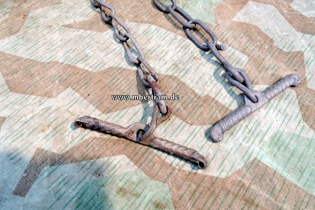 Pärchen Ketten für Wehrmacht Sielengeschirr 25, 70/60cm