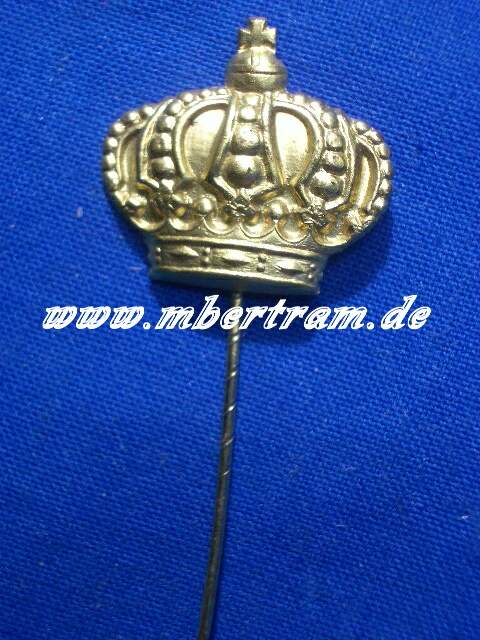 Preussische Krone zum anstecken an Nadel