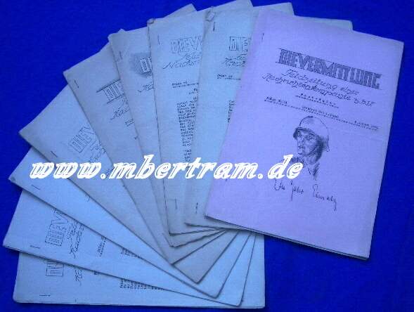 9x "Die Vermittlung" 15. Komp. Des Fuehr. Nachr. Rgt.40