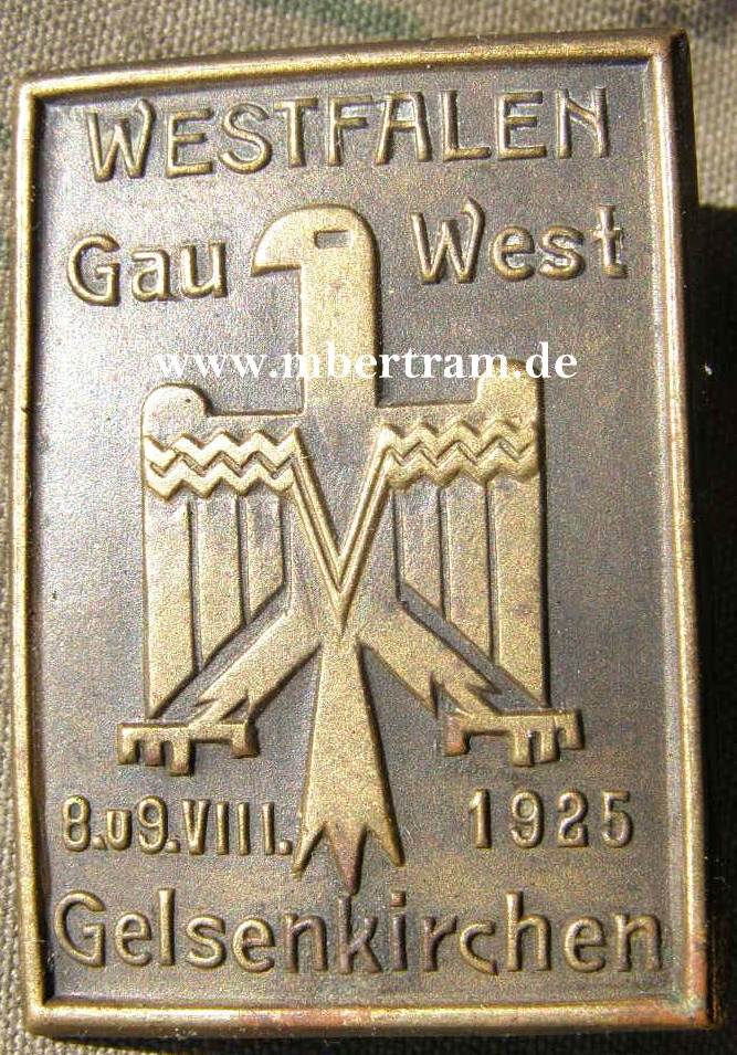 Westfalen Gau West, 8. u. 9. VIII 1925, Gelsenkirchen