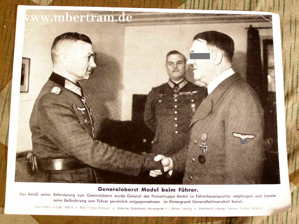Pressefoto: Generaloberst Model beim Führer 09.03.42