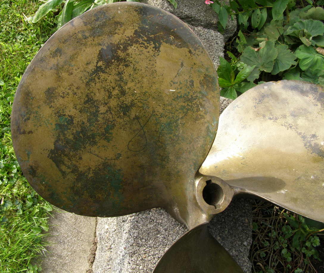 Kriegsmarine Schiffsschraube, Buntmetall ca. 64 cm, WaA