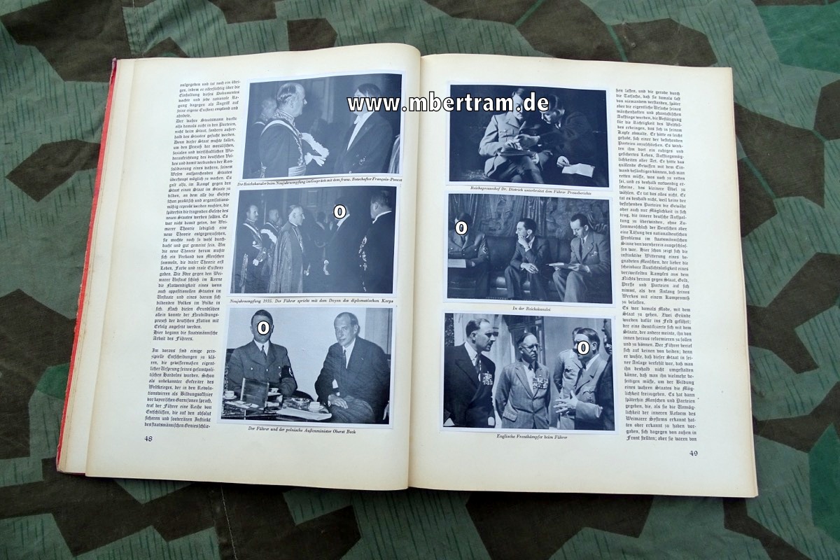 SAMMELBILDER ALBUM ADOLF HITLER, 1936