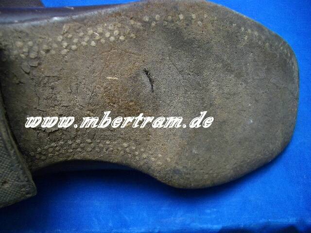 Braune Luftwaffen Offiziers Lederstiefel. Hst. 1938