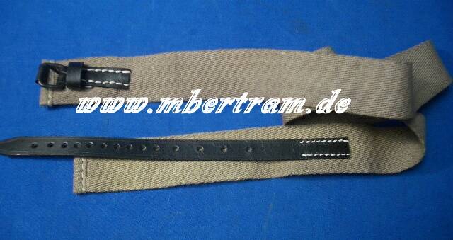 Replik: Hosengürtel Wehrmacht, Webriemen, Lederschnallen, verstellbar für Umfang 90-100cm.