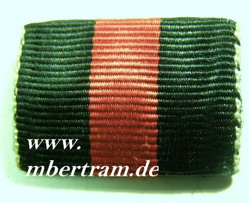 1er Bandspange mit Band Medaille 1. Oktober 1938
