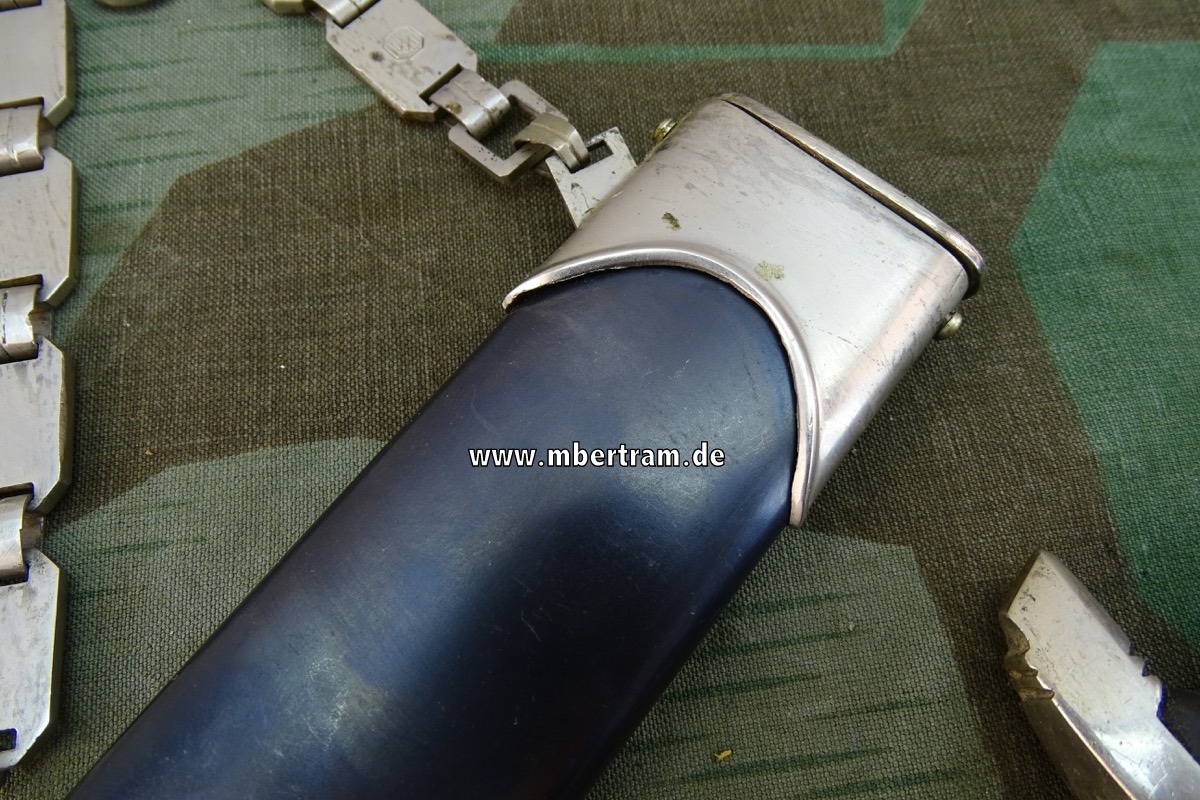 17529-22 Frühe Teilreplik: SS Ketten Ehrendolch mit geätzter, vergoldeter Klinge, Eickhorn