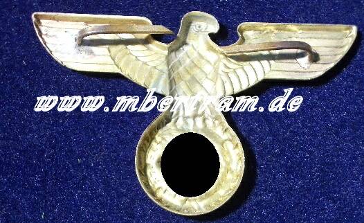 Mützenadler für SA Partei Blech, hohlgeprägt, golden