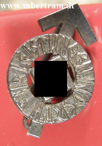 Miniatur HJ-Leistungsabzeichen, schwarz Alu., RZM M 1/34
