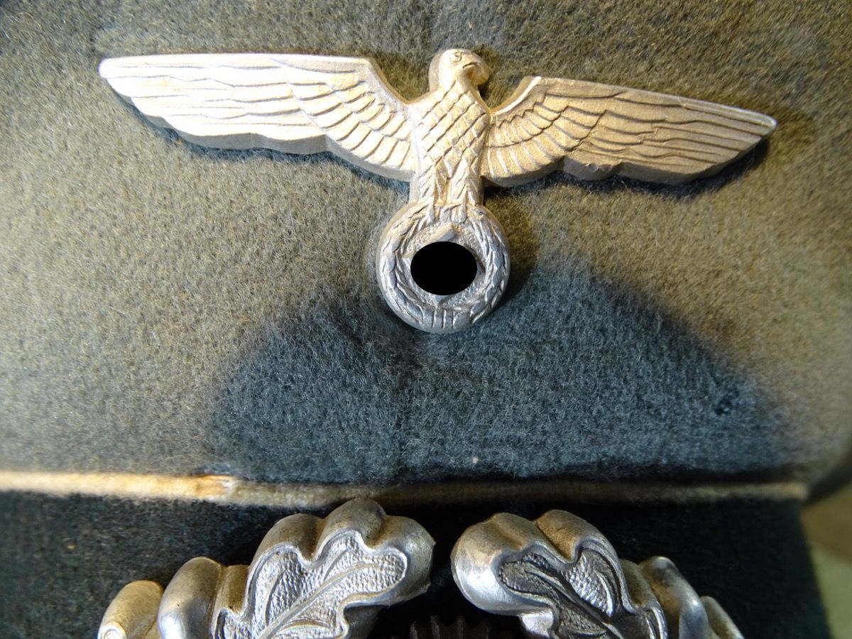 Manschafts Schirmmütze Infanterie Wehrmacht, Hst.Marke : Hans Klementz Mützenfabrik Manschafts Schirmmütze Infanterie Wehrmacht, Hst.Marke : Hans Klementz Mützenfabrik