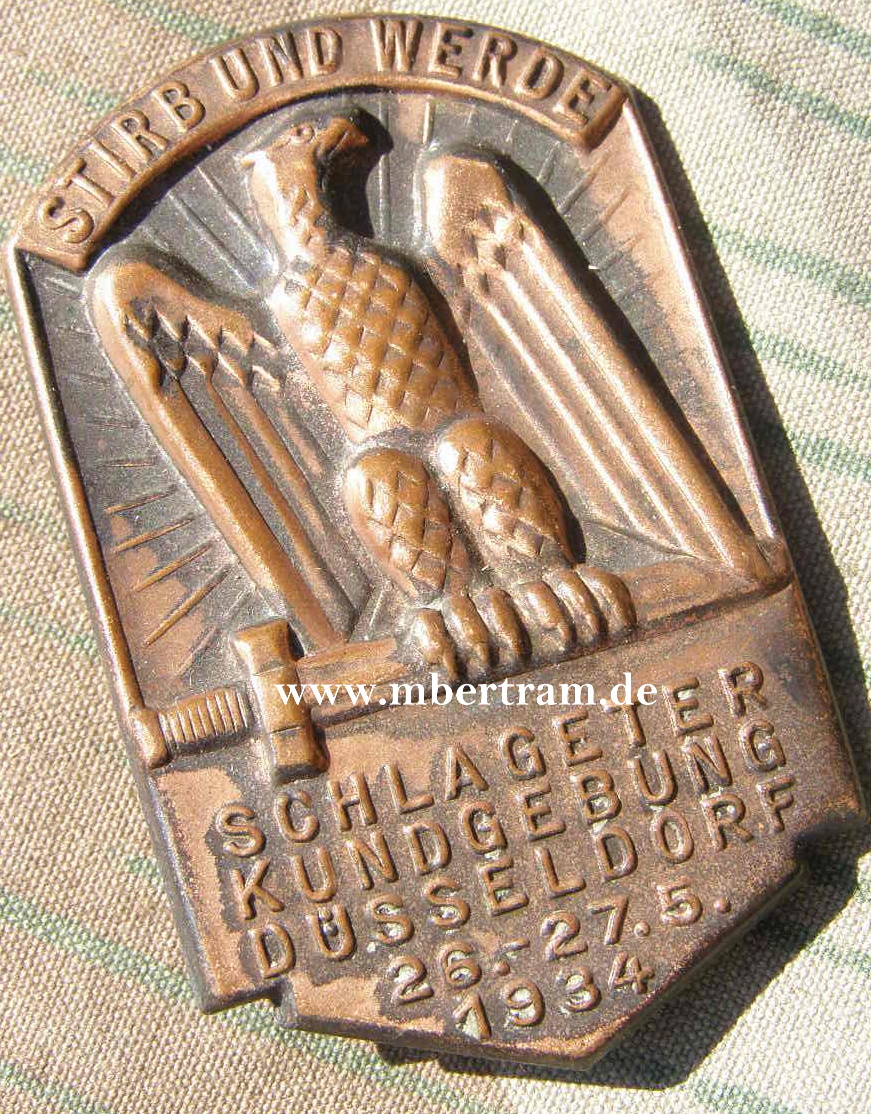 Schlageter Kundgebung Düsseldorf 26.-27. 5. 1934