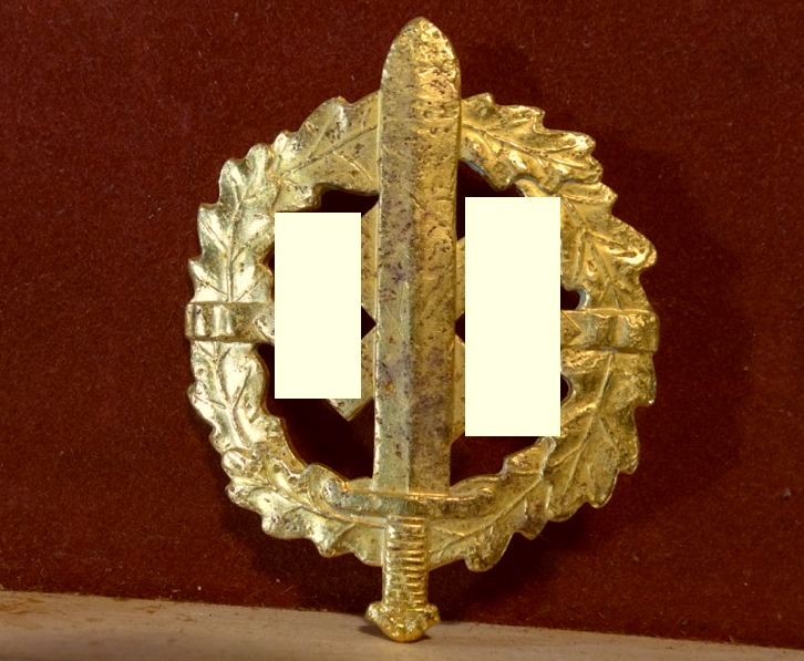 SA Sportabzeichen in gold ?, Eigentum des Chefs des SA Ausbildungswesens, gereinigtes Fundstück