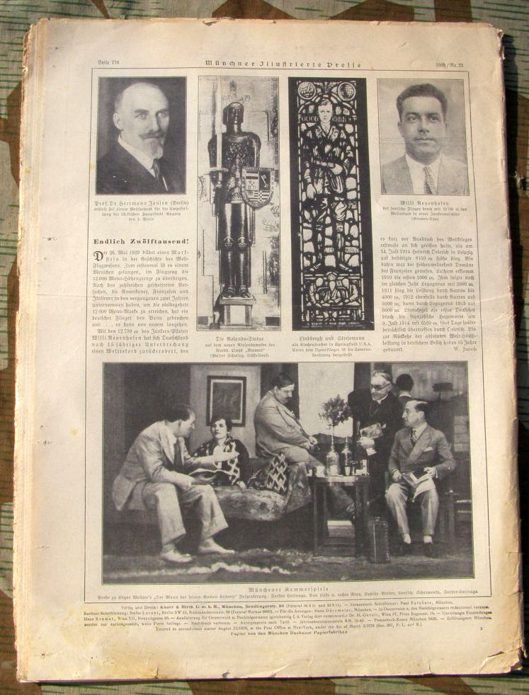 Münchner Illustrierte Presse. 6. Jahrg., Nr.23, 09.06.1929