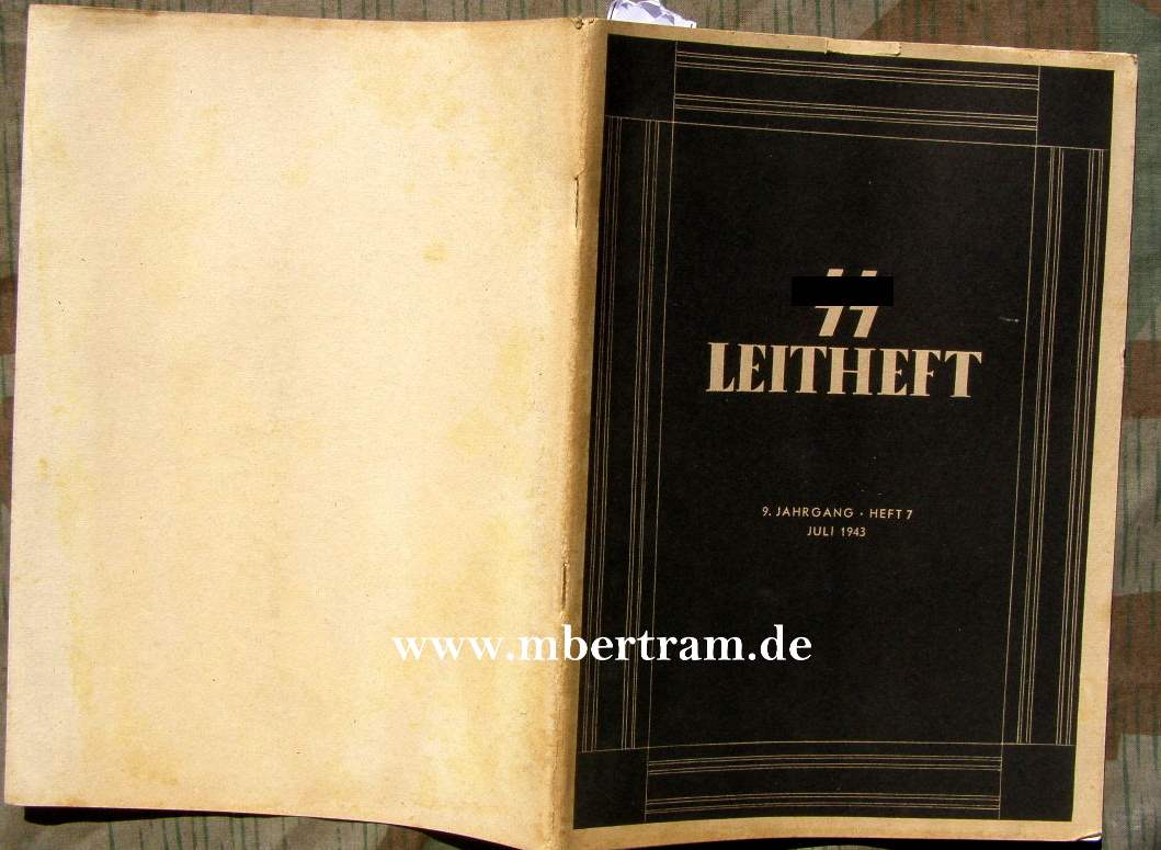 Reichsführer SS: SS Leitheft, 9 Jhg.1943, Heft 7