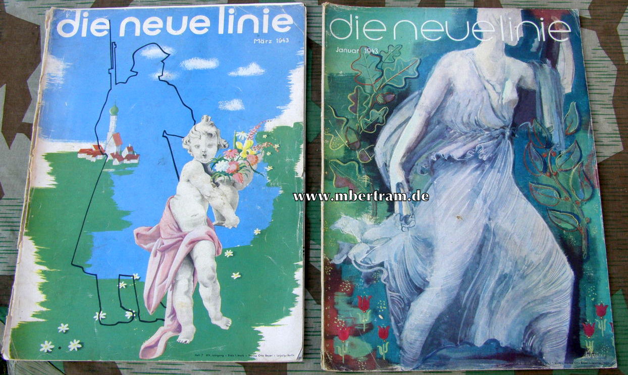 11168-22 22 ehem. hochwertige Zeitschriften " Die neue Linie" 1935-43