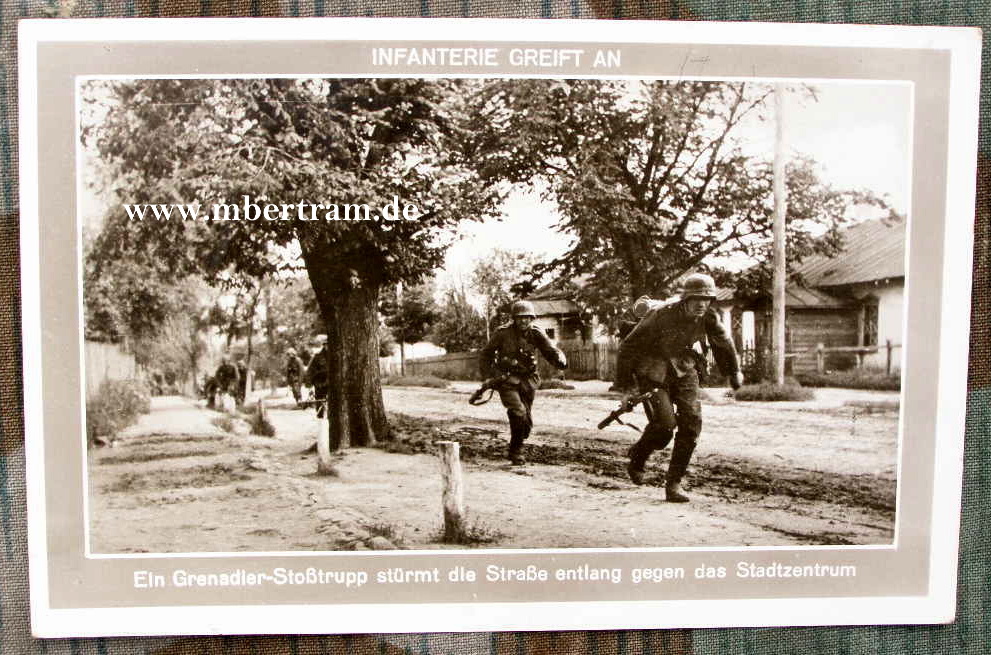 Infanterie greift an- Grenadie Stoßtrupp, Feldpoststempel
