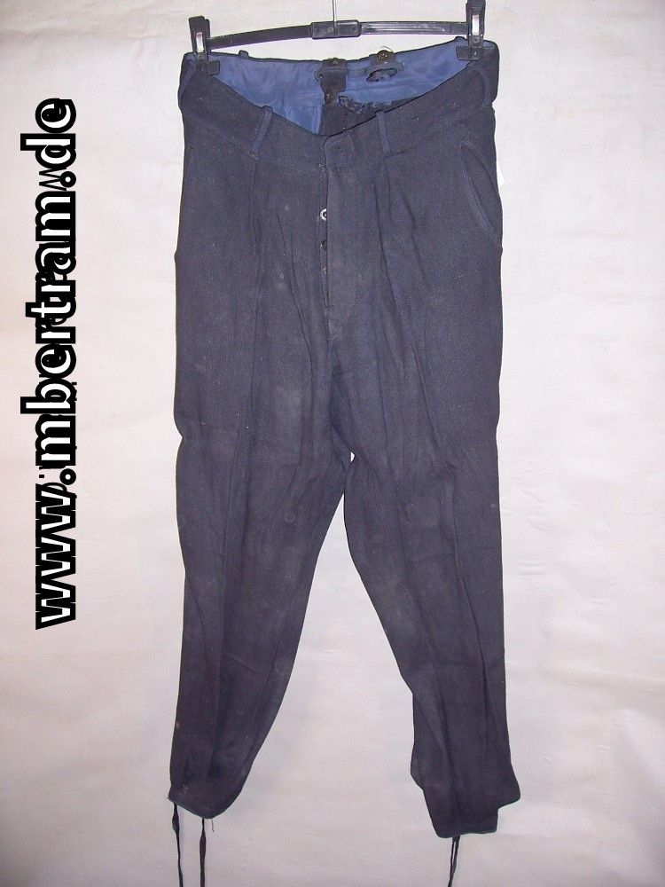 Flieger - HJ  Winter / Skihose , dunkelblauer Wollstoff