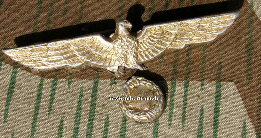 Mützenadler Kriegsmarine für Schirmmützen, Alu, HK ab.