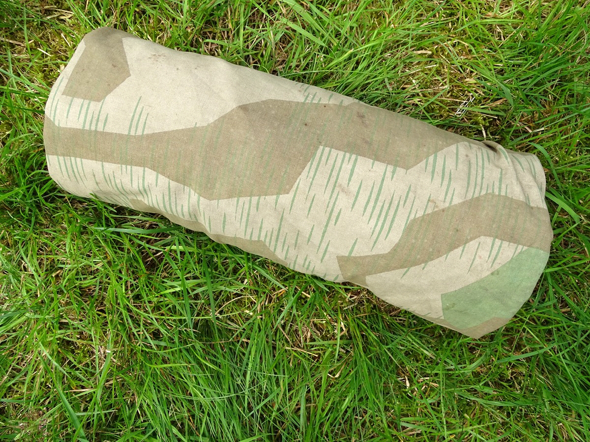 Dreieckszeltbahn Wehrmacht, farbfrisches Tarnmuster um 1944 (3)