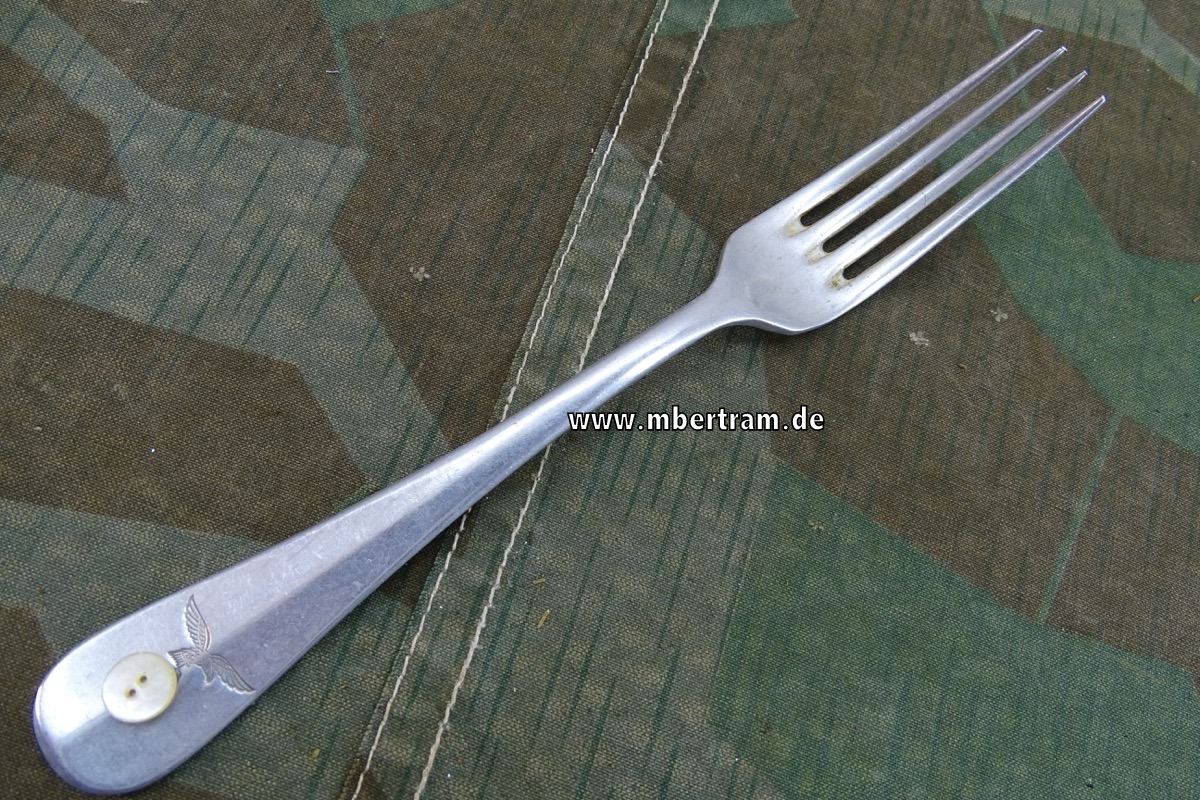 Luftwaffen Gabel, Alu: " Luftwaffen Hoheitsadler, FL.U.V. R.S.H 1939"